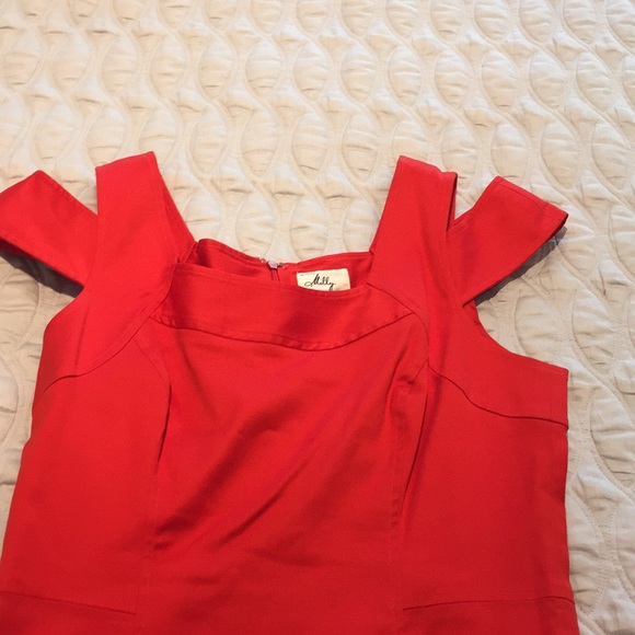 Milly size 12 dress in blood orange color - Picture 2 of 6